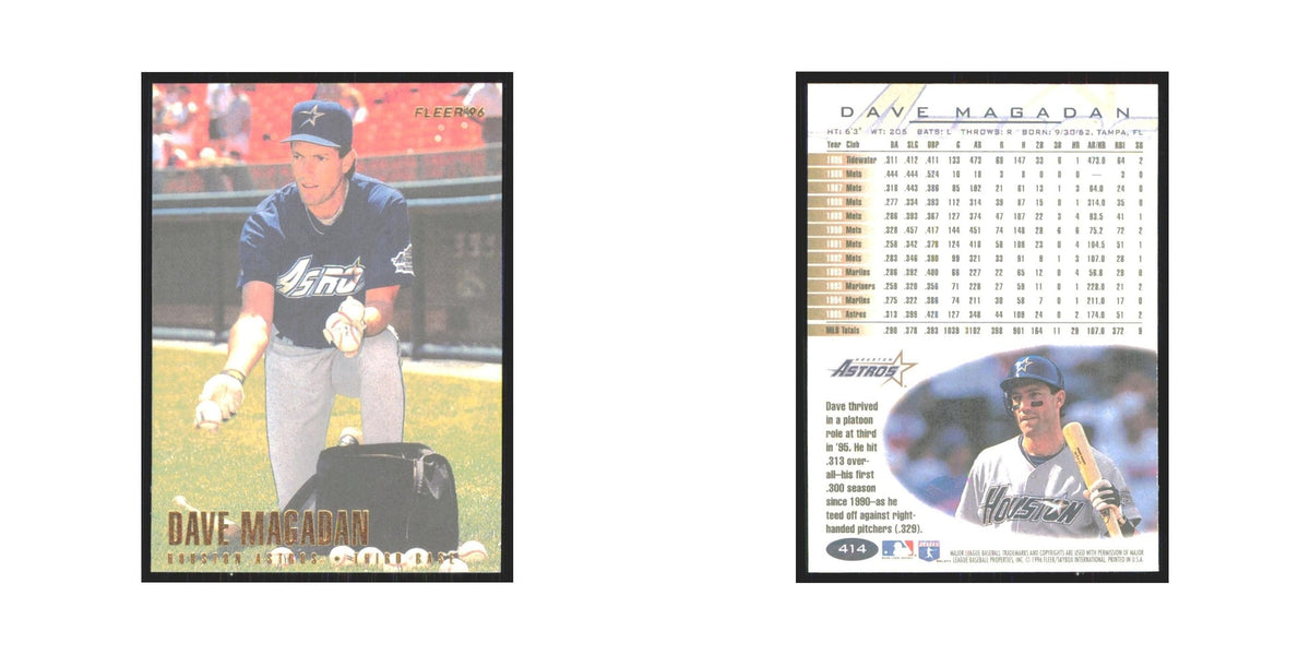 1996 Fleer Dave Magadan Astros #414