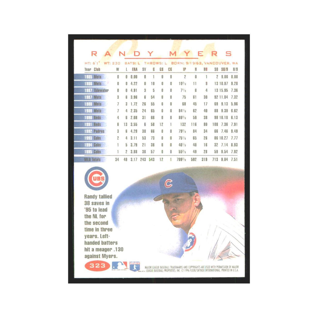 1996 Fleer Randy Myers Cubs #323