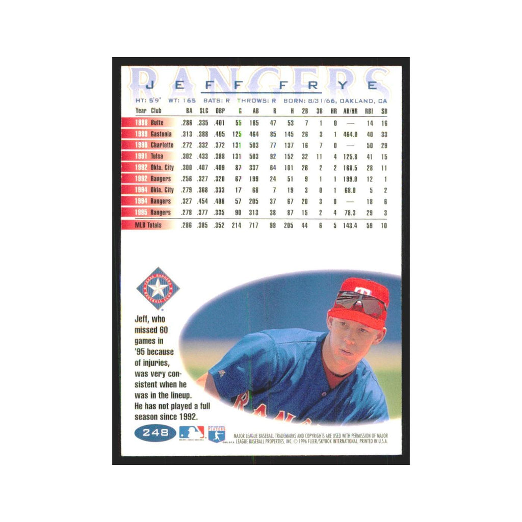 1996 Fleer Jeff Frye Rangers #248