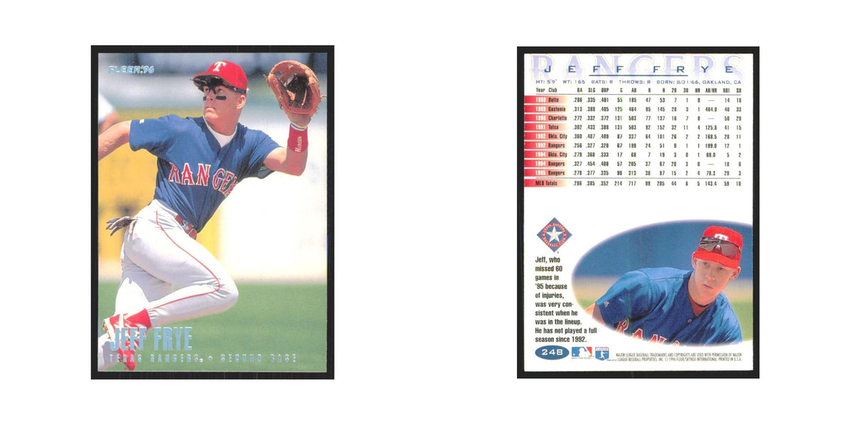 1996 Fleer Jeff Frye Rangers #248