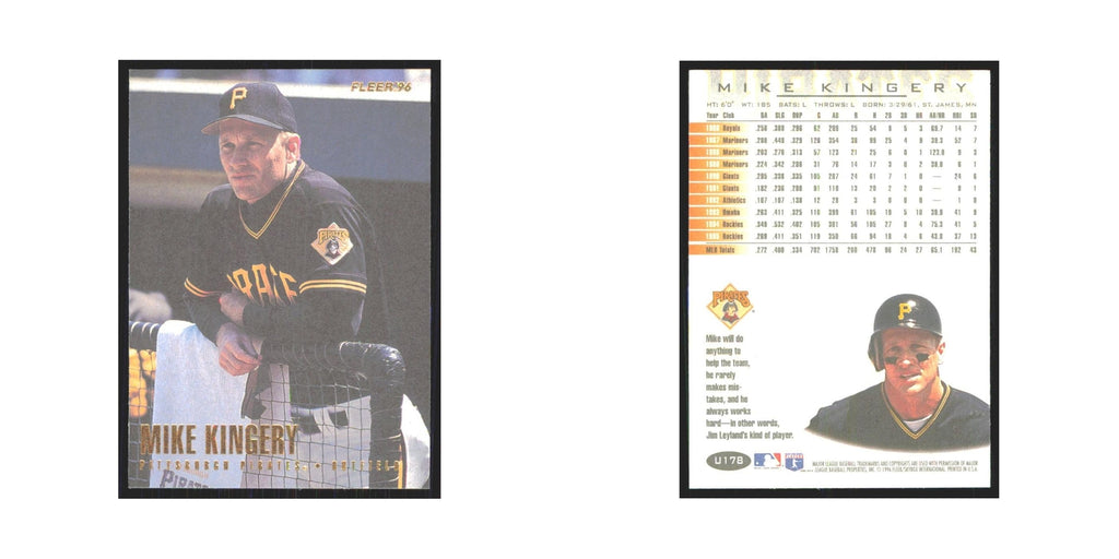 1996 Fleer Mike Kingery Pirates #U178