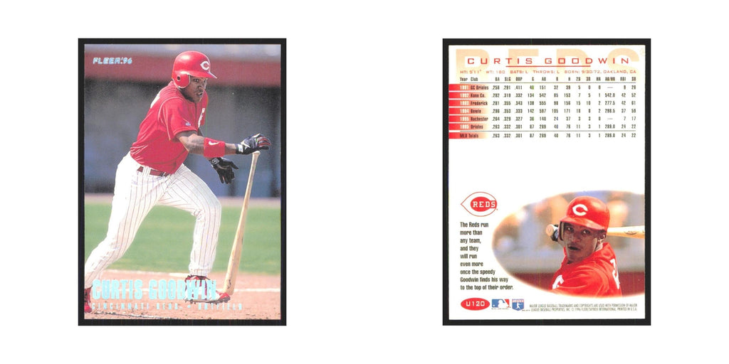 1996 Fleer Curtis Goodwin Reds #U120