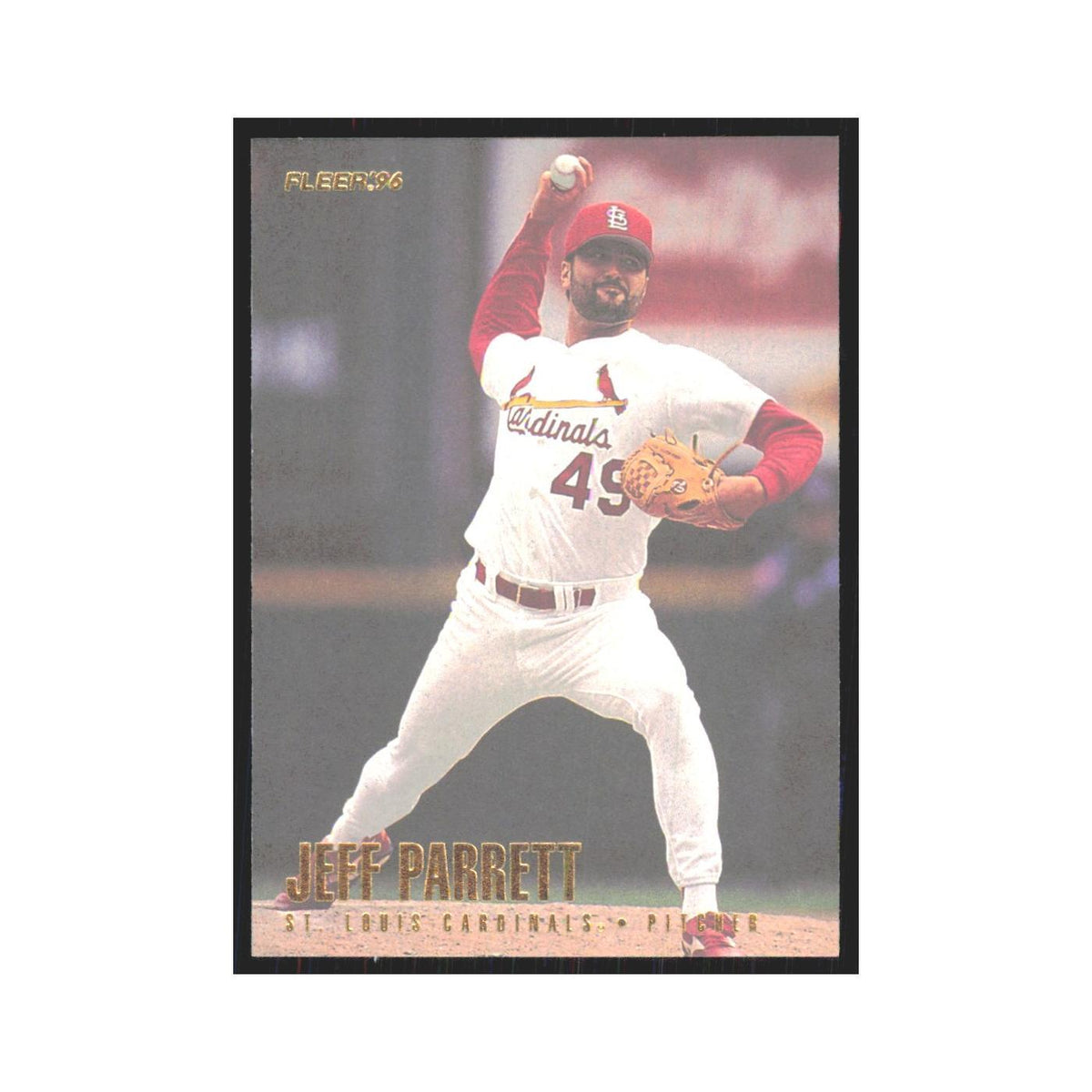 1996 Fleer Jeff Parrett Cardinals #U193