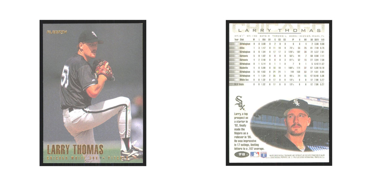 1996 Fleer Larry Thomas White Sox #78