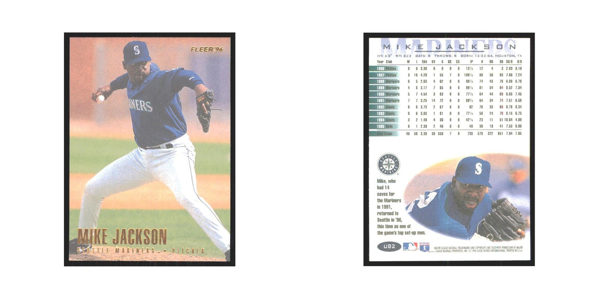 1996 Fleer Mike Jackson Mariners #U82