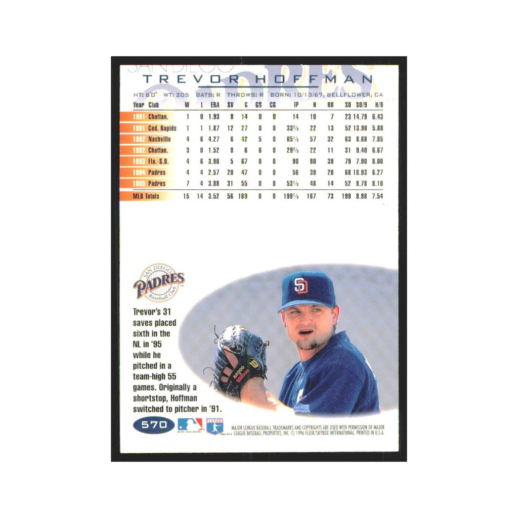 1996 Fleer Trevor Hoffman Padres #570