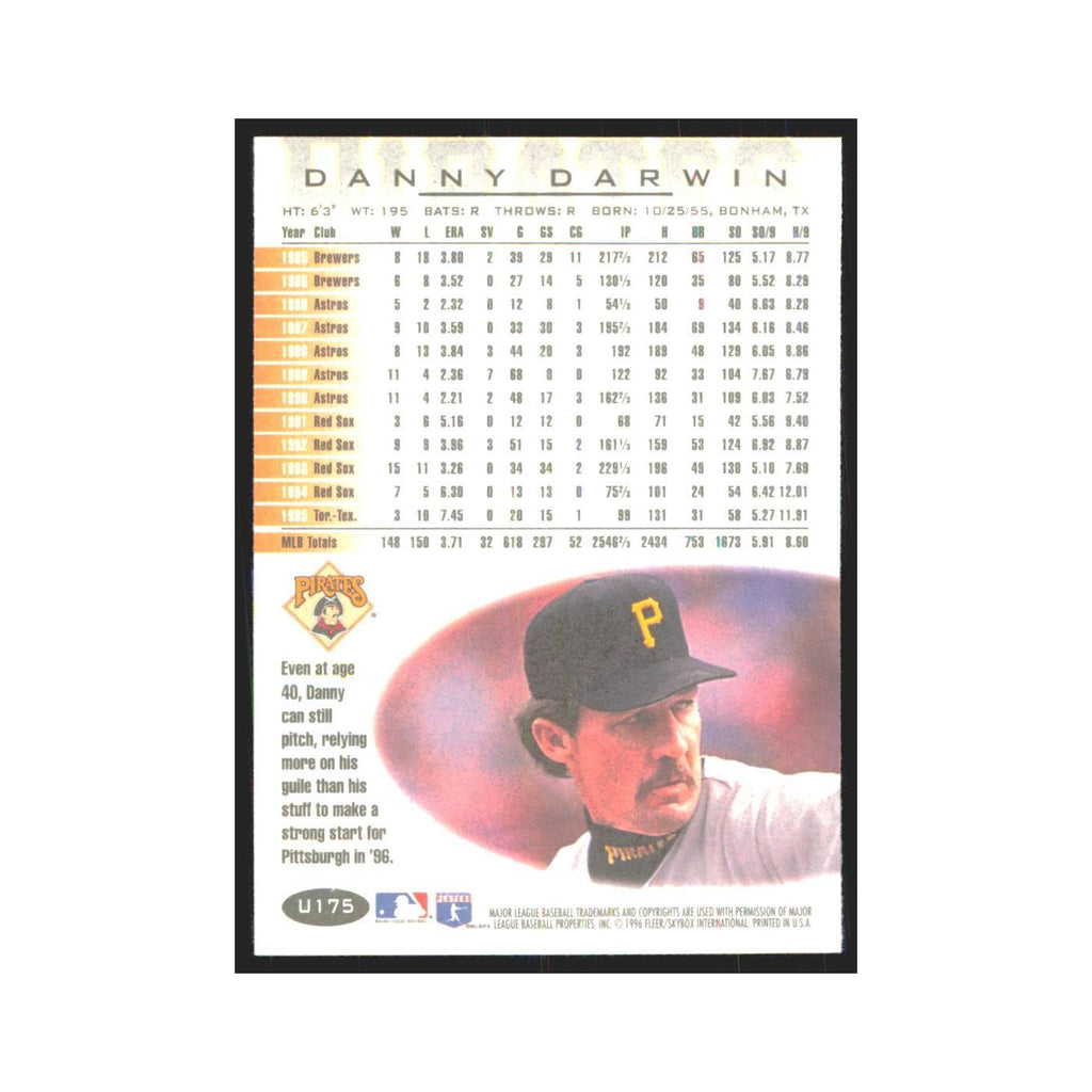 1996 Fleer Danny Darwin Pirates #U175