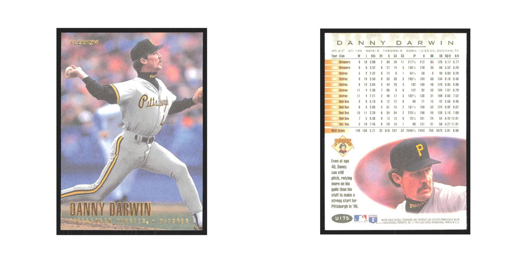 1996 Fleer Danny Darwin Pirates #U175