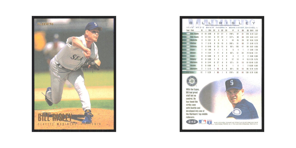 1996 Fleer Bill Risley Mariners #242
