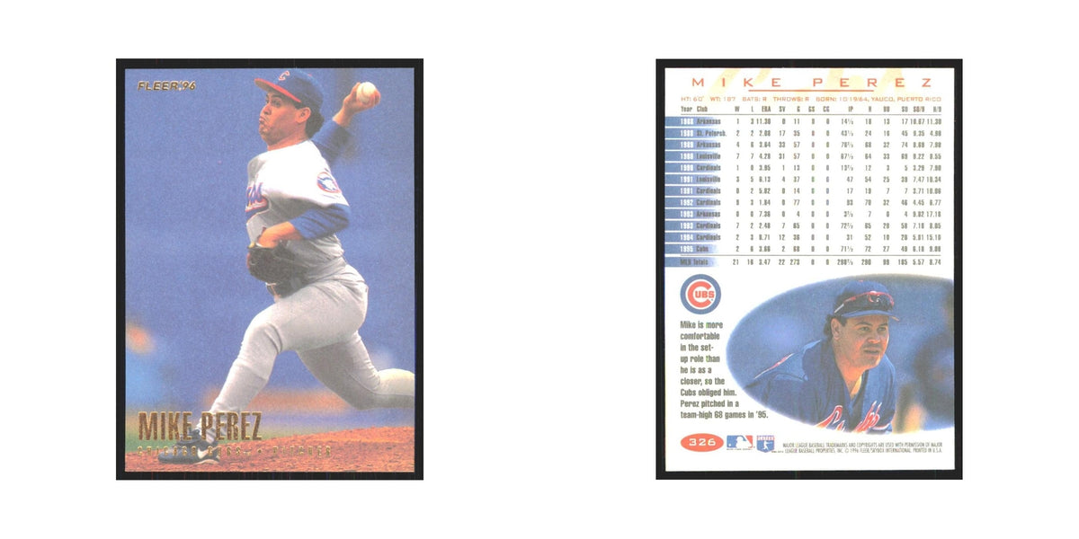 1996 Fleer Mike Perez Cubs #326