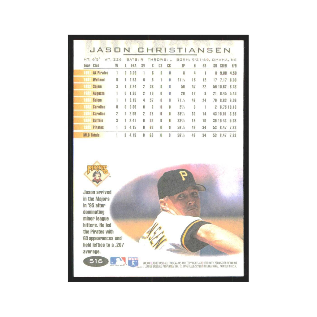1996 Fleer Jason Christiansen Pirates #516