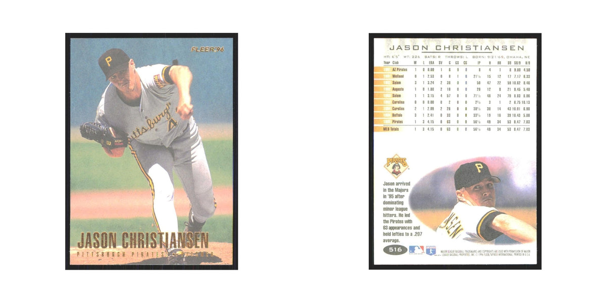 1996 Fleer Jason Christiansen Pirates #516