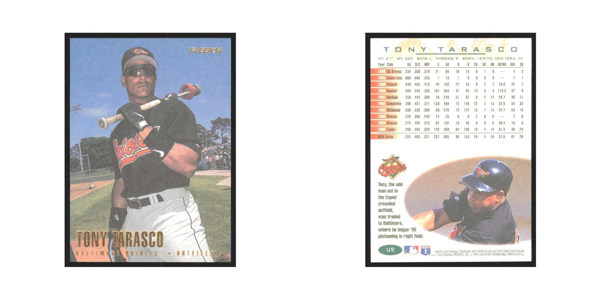 1996 Fleer Tony Tarasco Orioles #U9