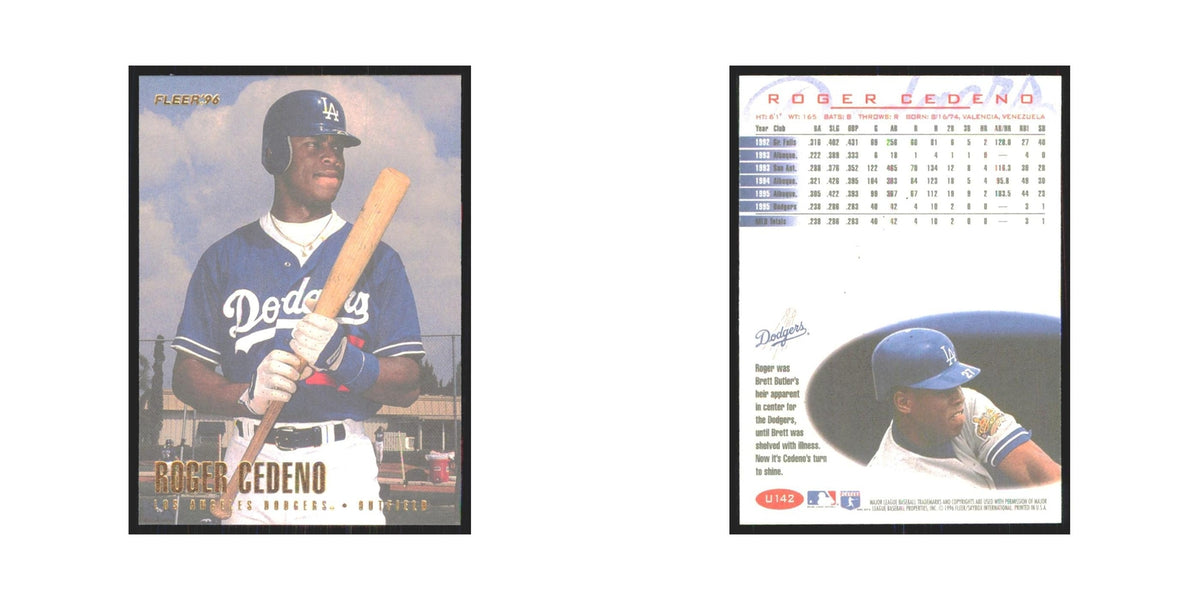 1996 Fleer Roger Cedeno Dodgers #U142