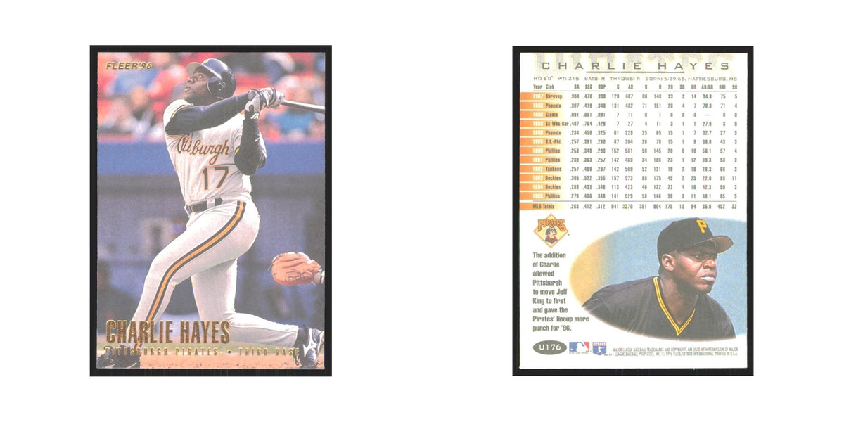 1996 Fleer Charlie Hayes Pirates #U176