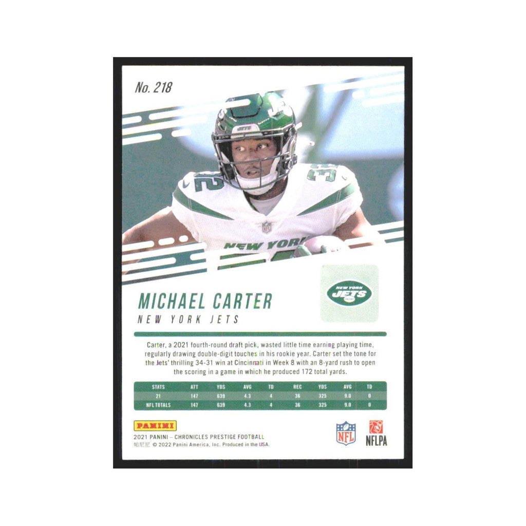 2021 Panini Prestige Michael Carter RC Jets #218