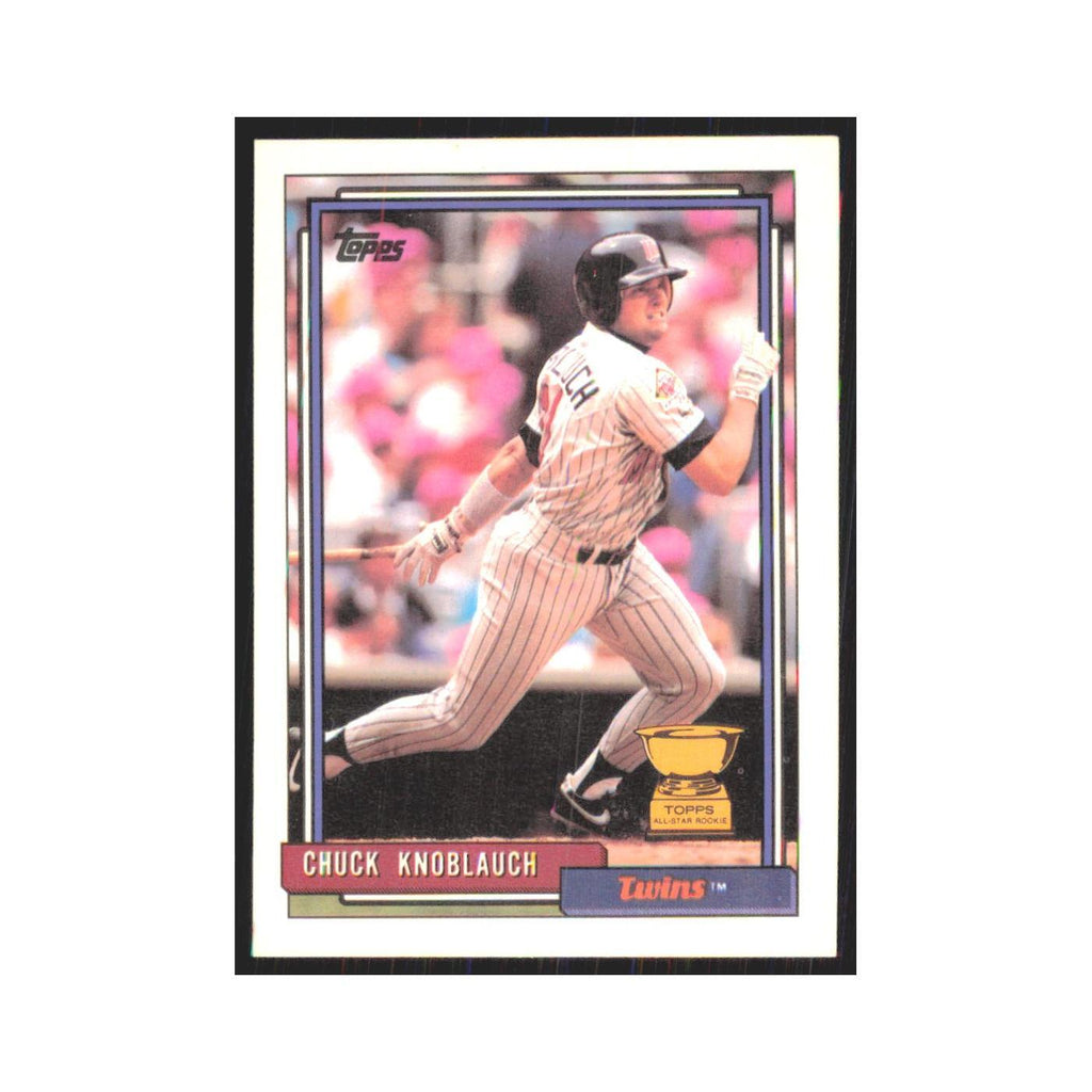 1992 Topps Chuck Knoblauch Twins #23