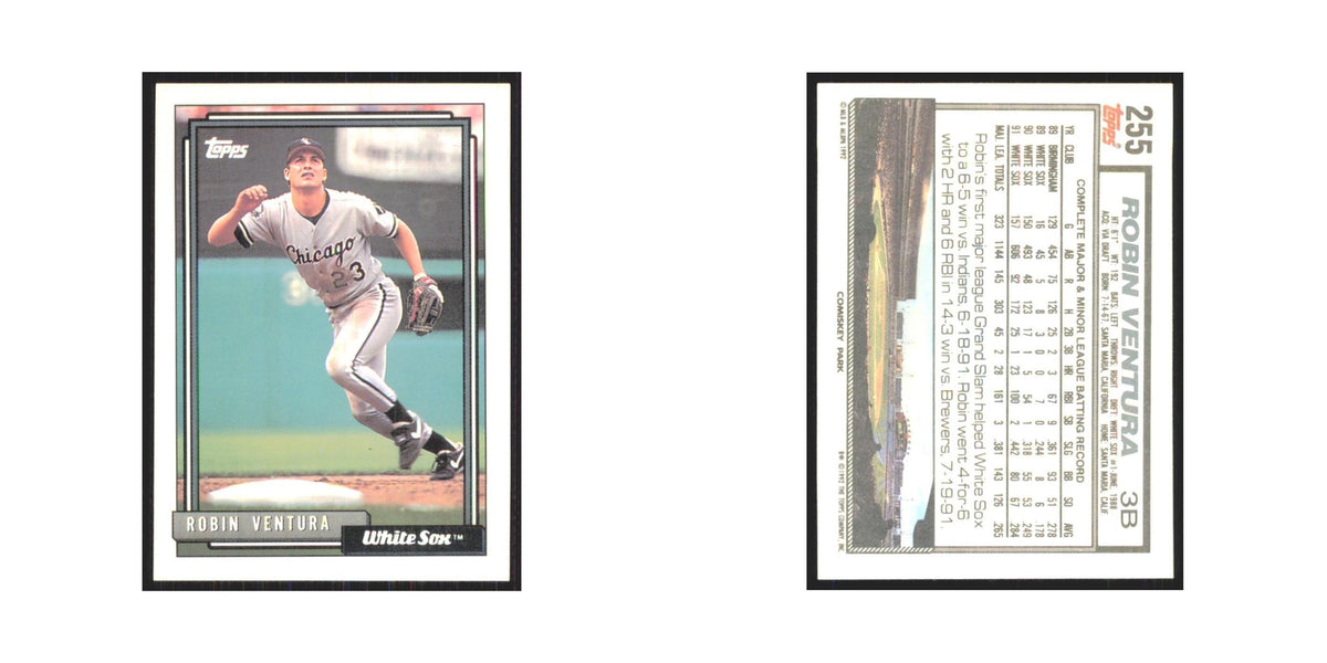 1992 Topps Robin Ventura White Sox #255