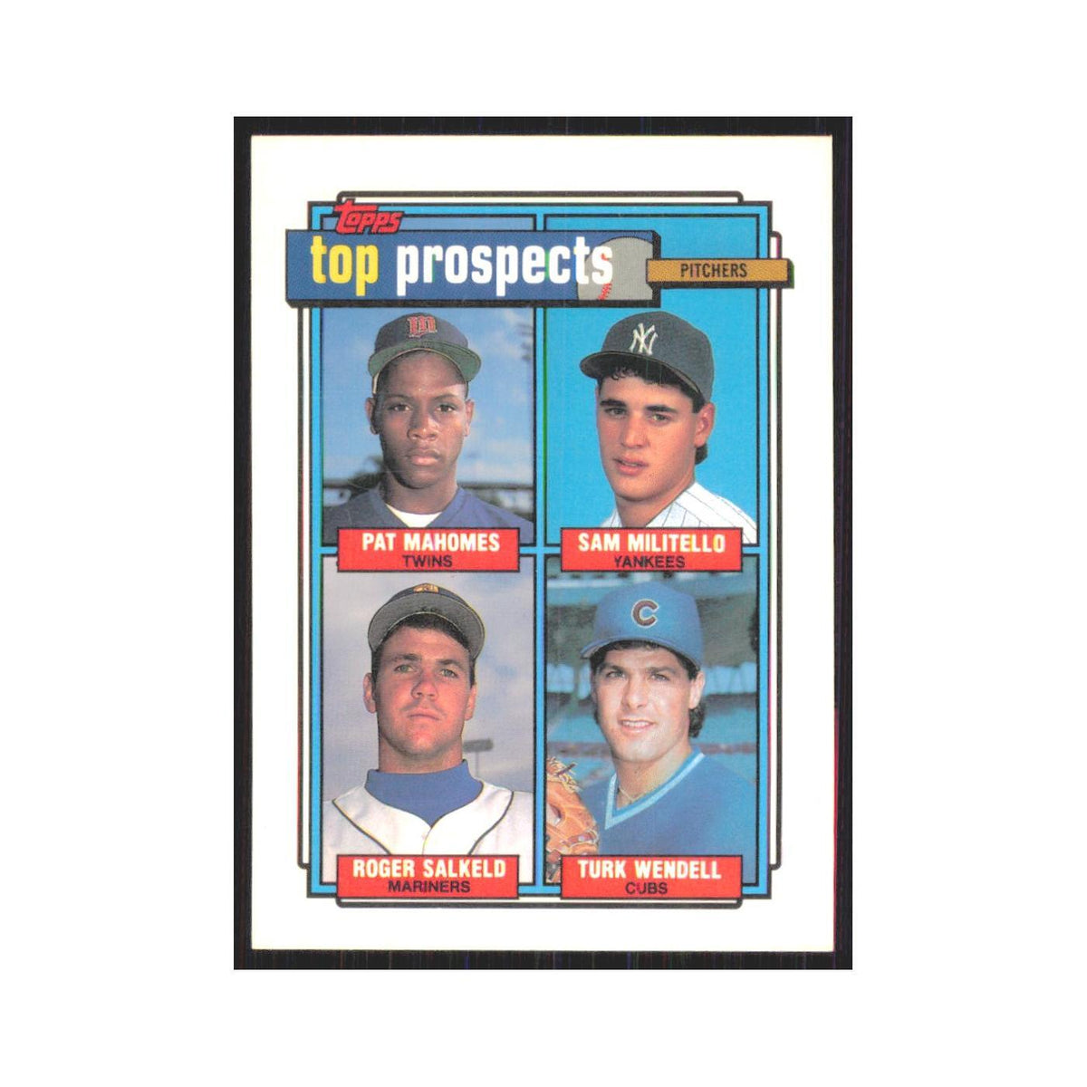 1992 Topps Mahomes Militello Salkeld Wendell #676