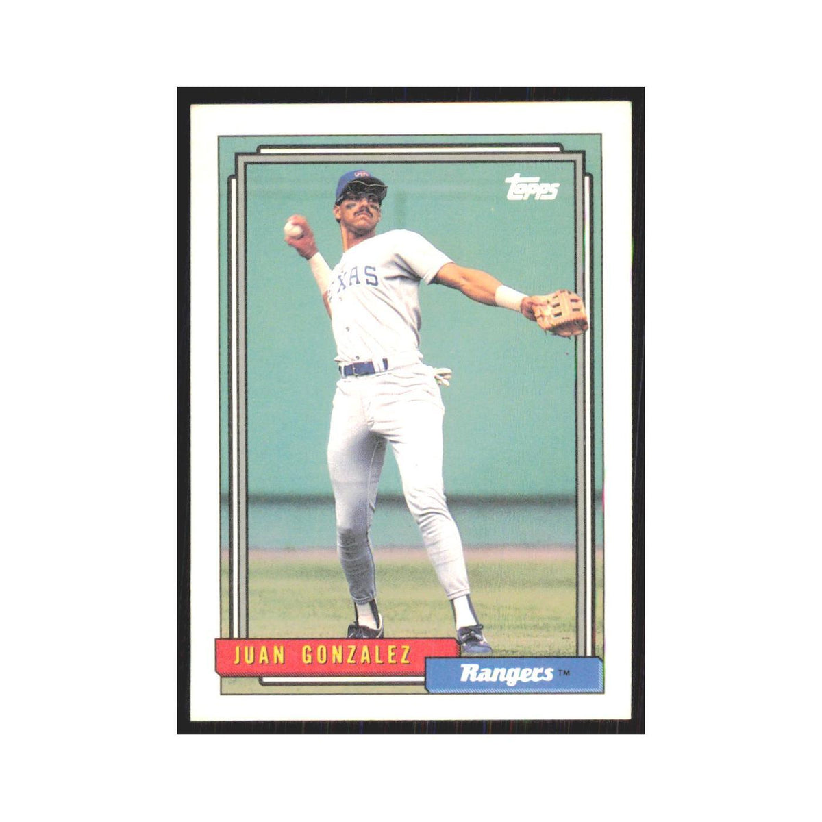1992 Topps Juan Gonzalez Rangers #27