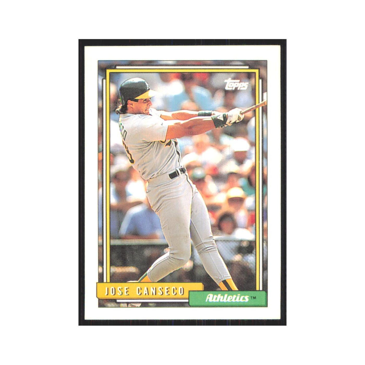 1992 Topps Jose Canseco Athletics #100