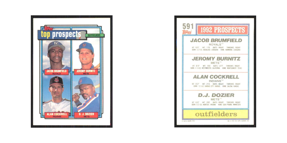 1992 Topps Brumfield Burnitz Cockrell Dozier #591