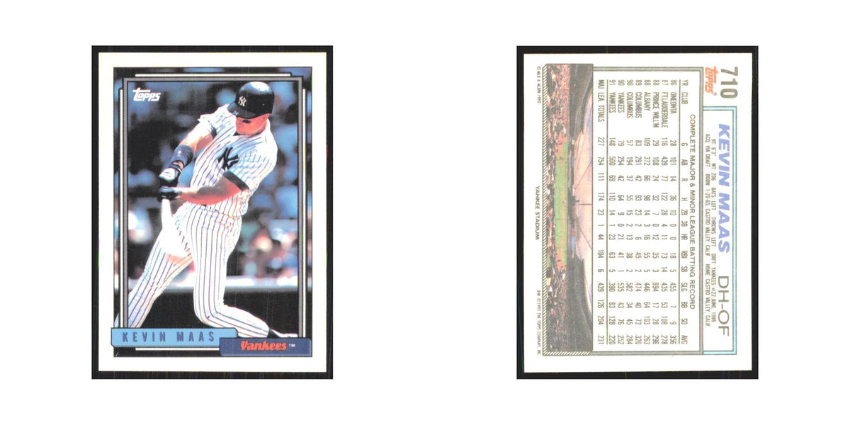 1992 Topps Kevin Maas Yankees #710