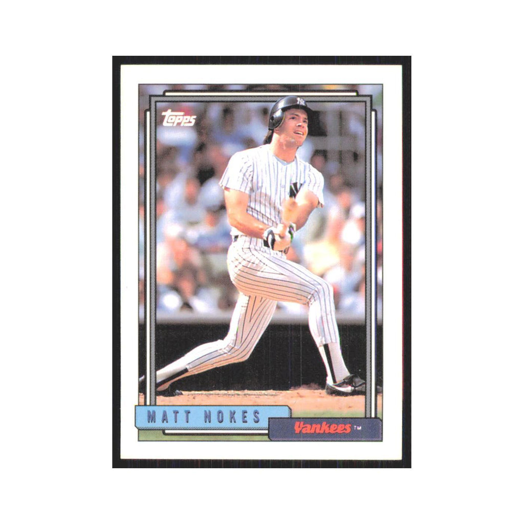 1992 Topps Matt Nokes Yankees #748