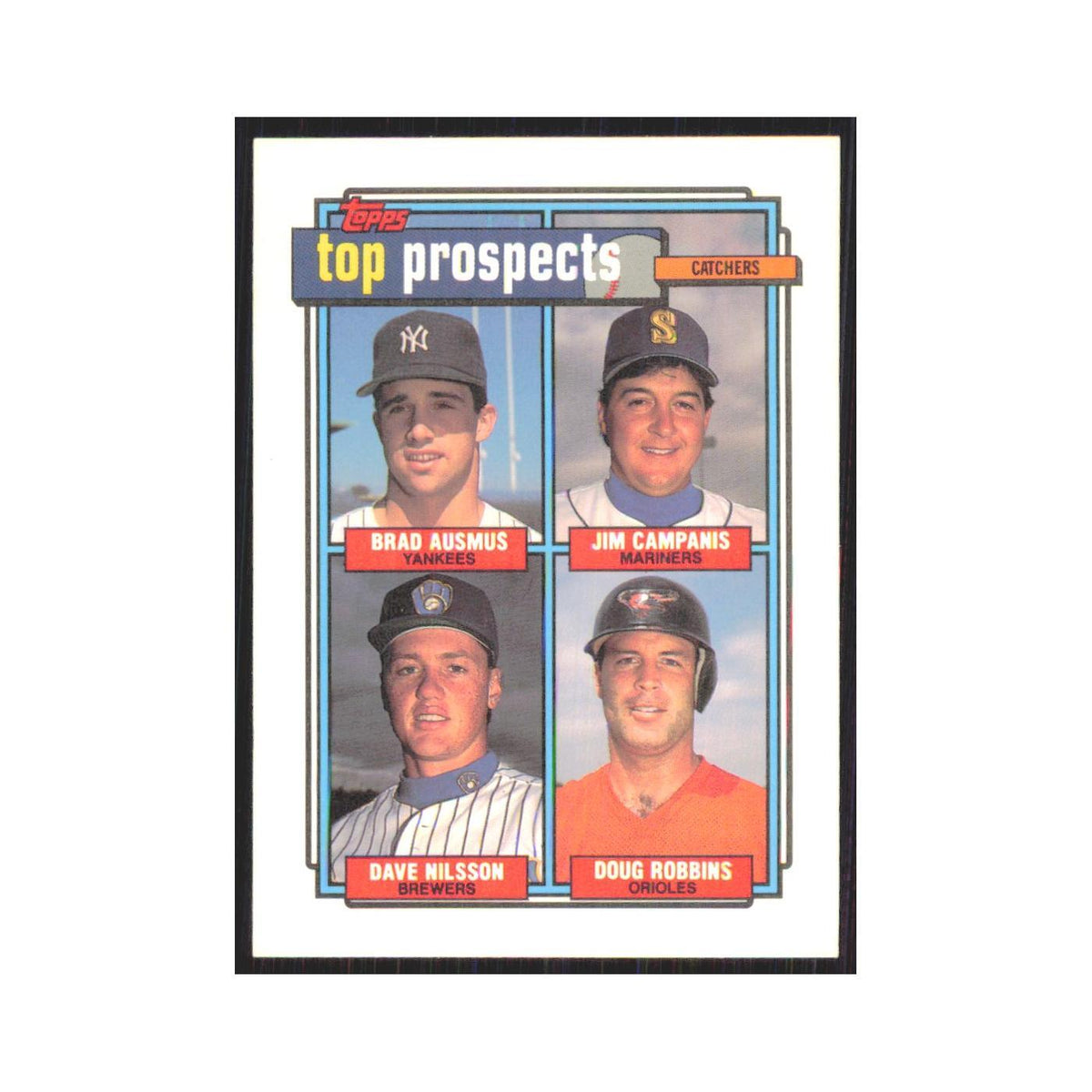 1992 Topps Ausmus Campanis Nilsson Robbins #58