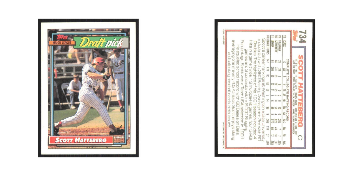 1992 Topps Scott Hatteberg #734