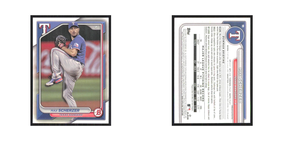 2024 Bowman Max Scherzer Rangers #99