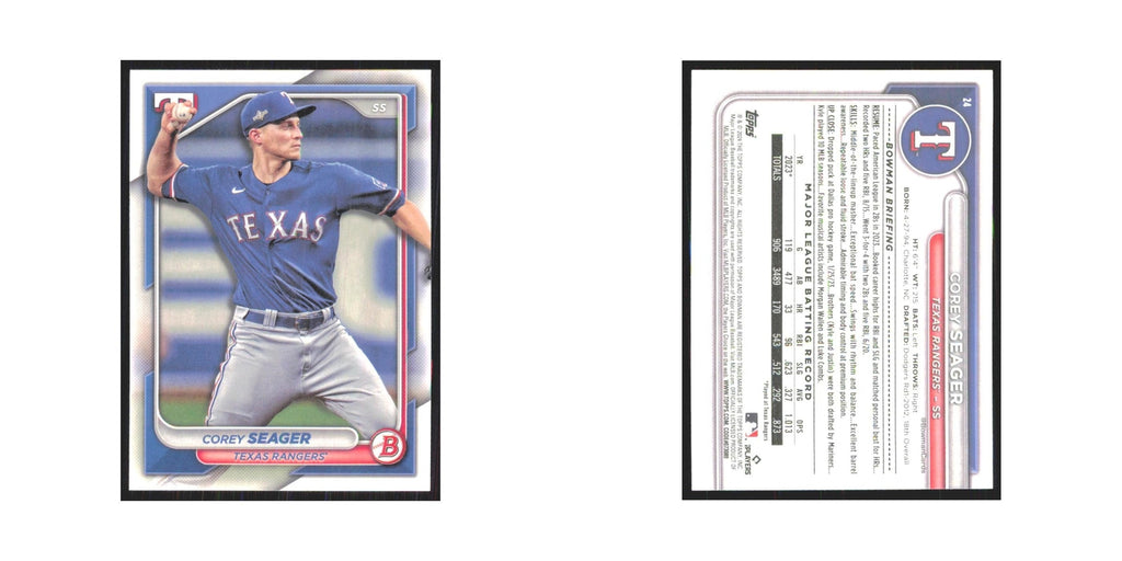 2024 Bowman Corey Seager Rangers #24