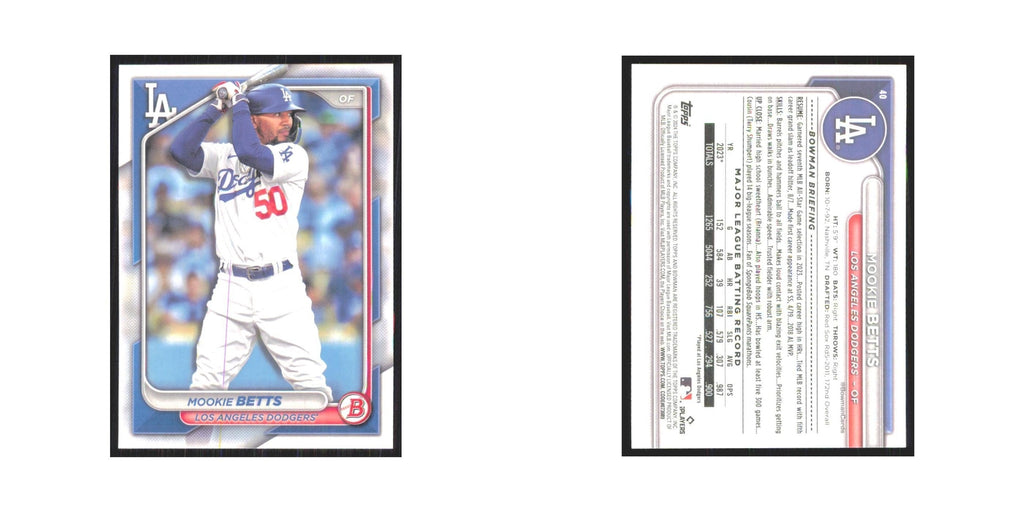 2024 Bowman Mookie Betts Dodgers #40