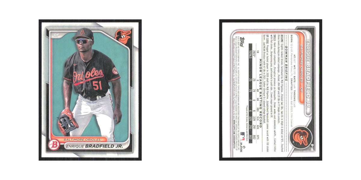 2024 Bowman Prospects Enrique Bradfield Jr. Orioles #BP-149