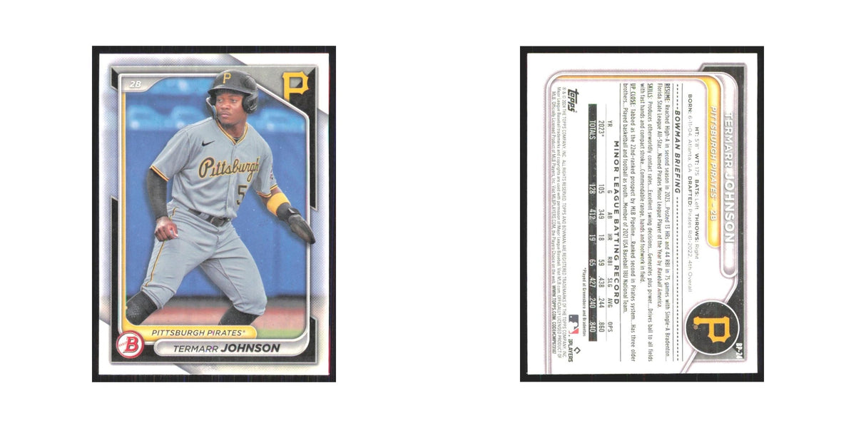 2024 Bowman Prospects Termarr Johnson Pirates #BP-24