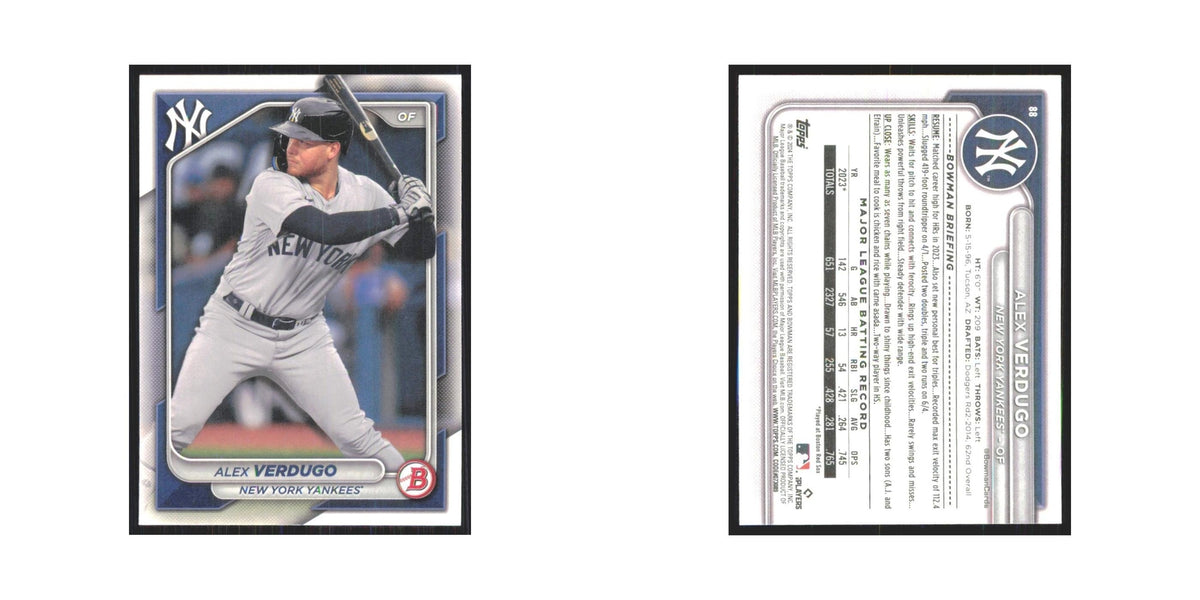 2024 Bowman Alex Verdugo Yankees #88