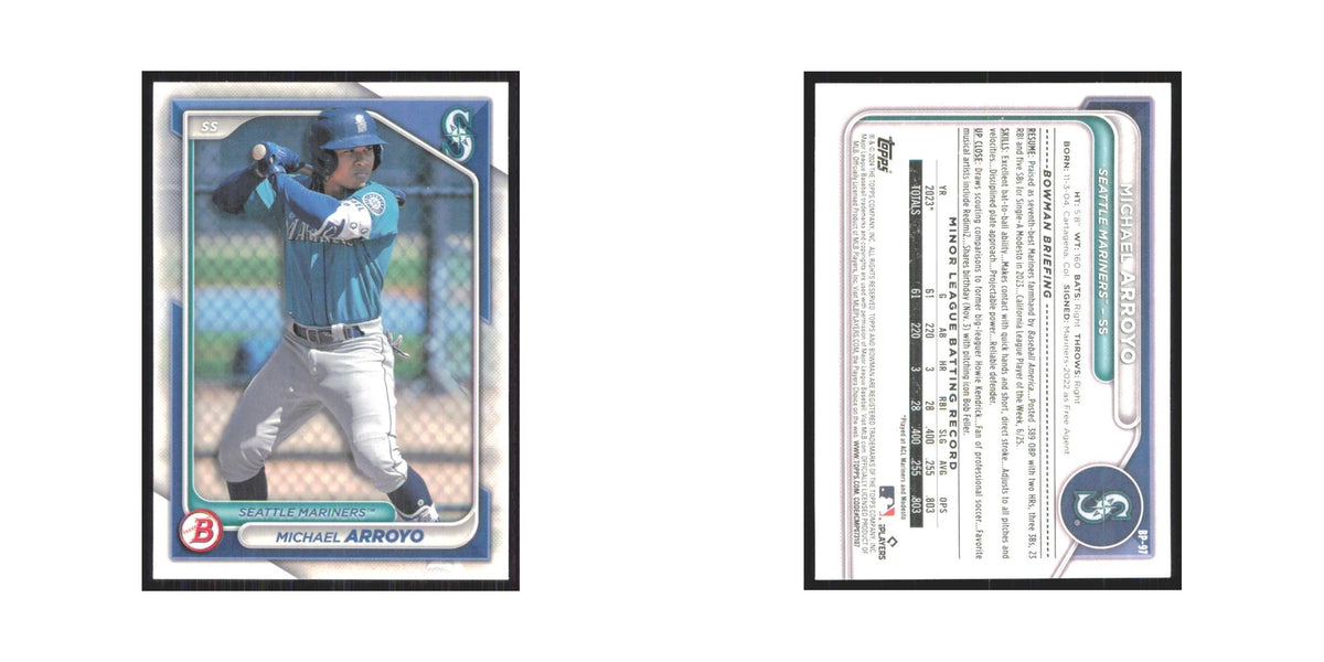 2024 Bowman Prospects Michael Arroyo Mariners #BP-97