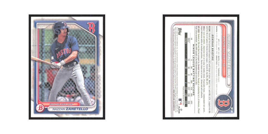 2024 Bowman Prospects Nazzan Zanetello Red Sox #BP-88