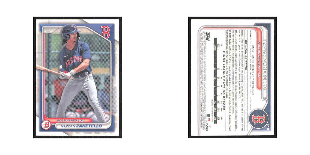 2024 Bowman Prospects Nazzan Zanetello Red Sox #BP-88
