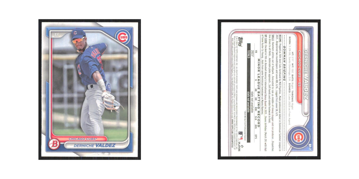 2024 Bowman Prospects Derniche Valdez Cubs #BP-7