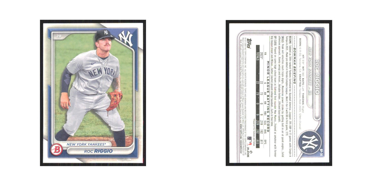 2024 Bowman Prospects Roc Riggio Yankees #BP-70