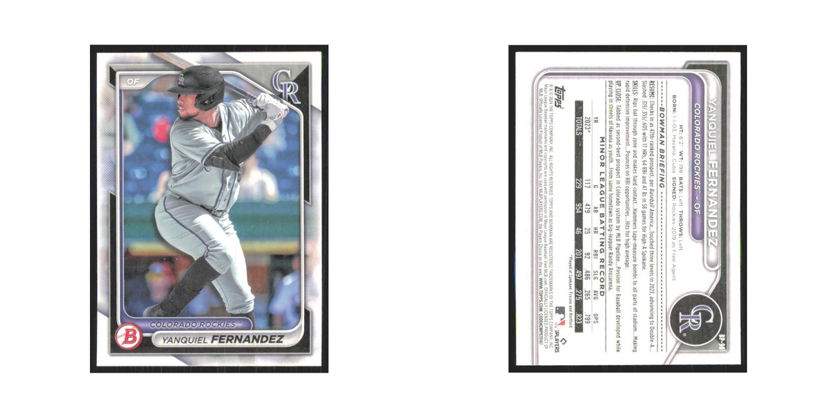 2024 Bowman Prospects Yanquiel Fernandez Rockies #BP-90