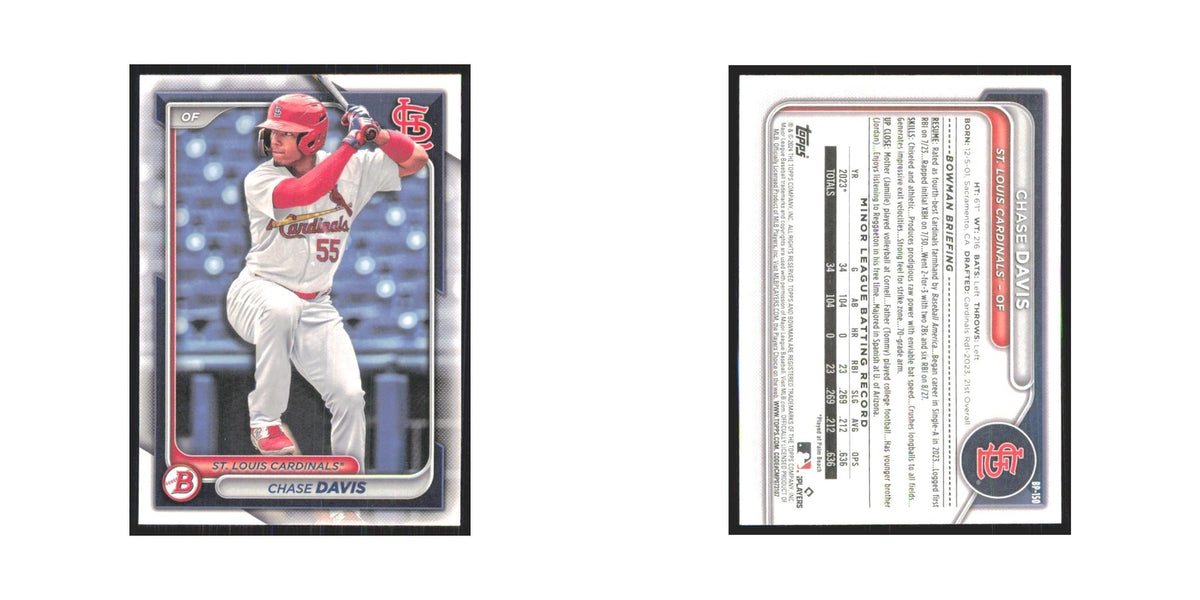 2024 Bowman Prospects Chase Davis Cardinals #BP-150