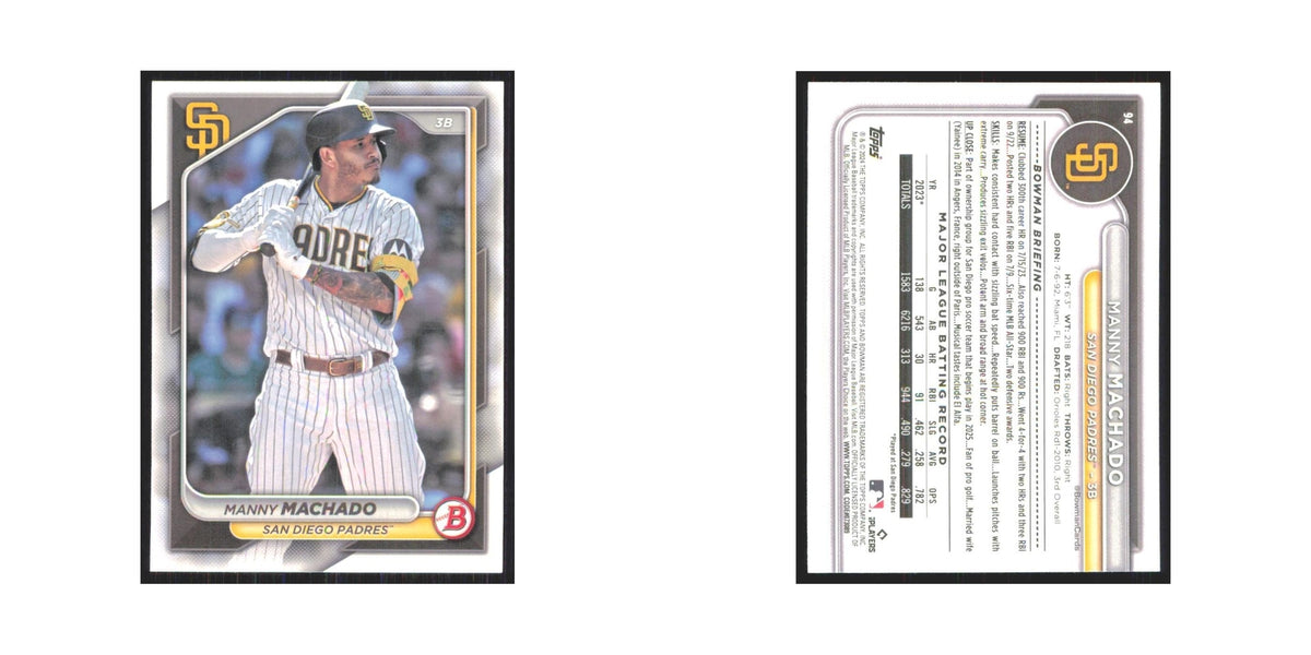 2024 Bowman Manny Machado Padres #94