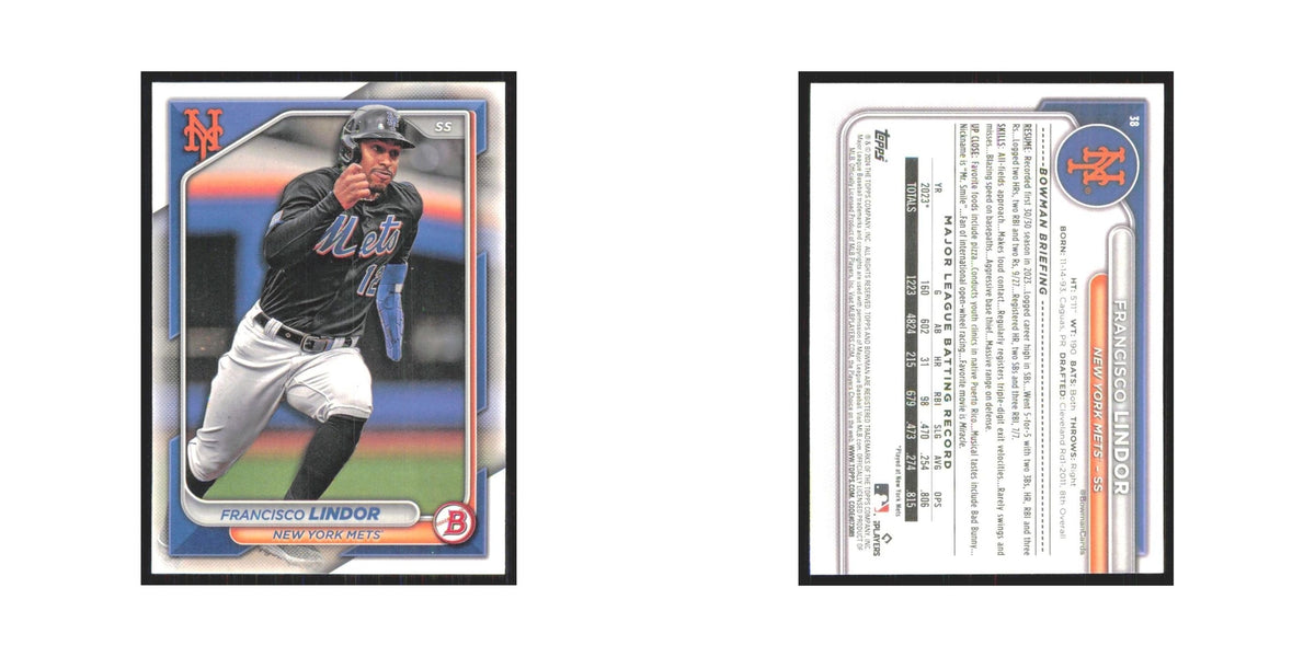 2024 Bowman Francisco Lindor Mets #38