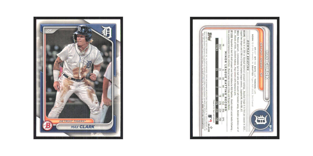 2024 Bowman Prospects Max Clark Tigers #BP-74