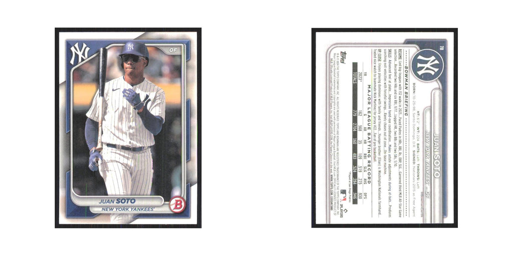 2024 Bowman Juan Soto Yankees #75