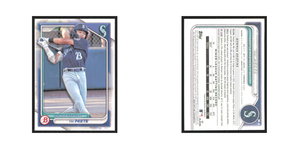 2024 Bowman Prospects Tai Peete Mariners #BP-9