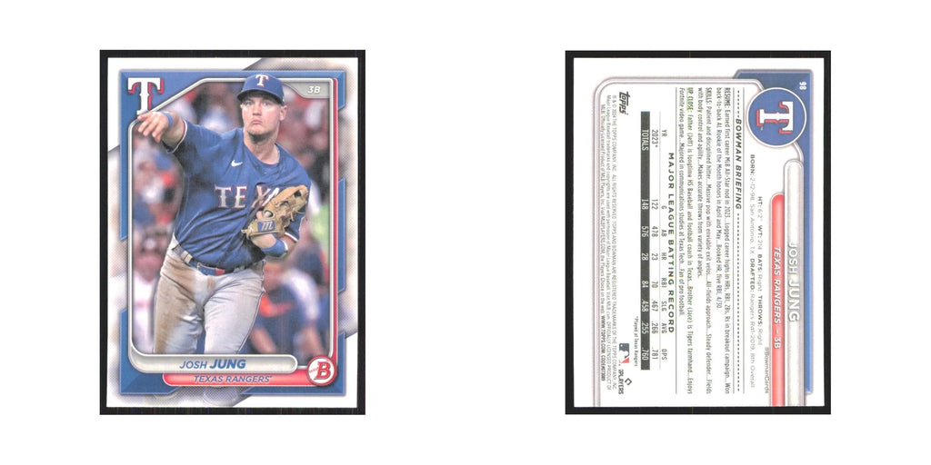2024 Bowman Josh Jung Rangers #98