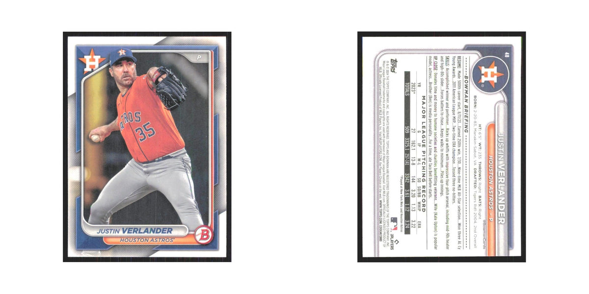 2024 Bowman Justin Verlander Astros #48